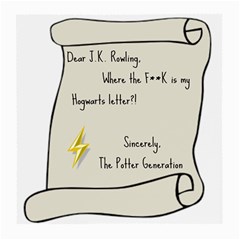 Dear J K  Rowling    Medium Glasses Cloth (2-side) by badwolf1988store