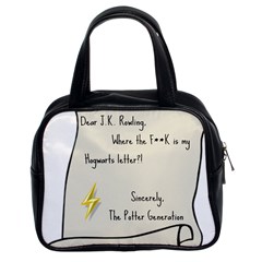 Dear J K  Rowling    Classic Handbags (2 Sides) by badwolf1988store