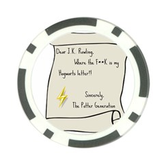 Dear J K  Rowling    Poker Chip Card Guard (10 Pack) by badwolf1988store