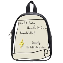 Dear J K  Rowling    School Bags (small)  by badwolf1988store