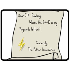 Dear J K  Rowling    Fleece Blanket (large)  by badwolf1988store