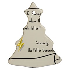 Dear J K  Rowling    Christmas Tree Ornament (two Sides) by badwolf1988store