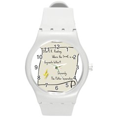 Dear J K  Rowling    Round Plastic Sport Watch (m)