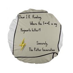 Dear J K  Rowling    Standard 15  Premium Round Cushions by badwolf1988store