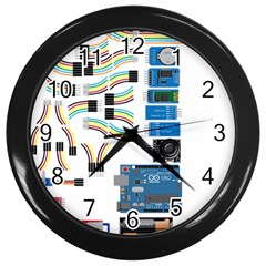 Arduino Arduino Uno Electronic Wall Clocks (black) by Nexatart