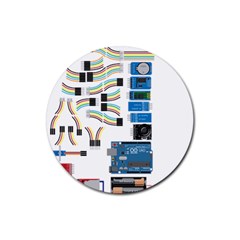 Arduino Arduino Uno Electronic Rubber Round Coaster (4 Pack)  by Nexatart