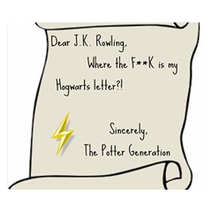 Dear J K  Rowling    Double Sided Flano Blanket (small)  by badwolf1988store