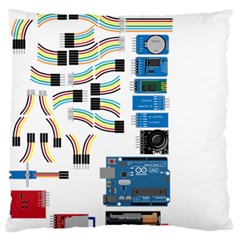 Arduino Arduino Uno Electronic Large Flano Cushion Case (one Side) by Nexatart