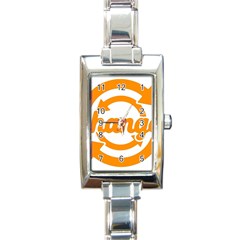 Think Switch Arrows Rethinking Rectangle Italian Charm Watch