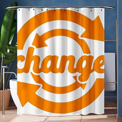 Think Switch Arrows Rethinking Shower Curtain 60  X 72  (medium)  by Nexatart