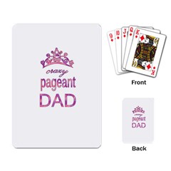 Crazy Pageant Dad Playing Card by Valentinaart