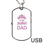 Crazy pageant dad Dog Tag USB Flash (Two Sides) Front