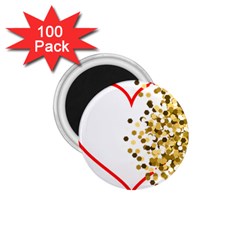 Heart Transparent Background Love 1 75  Magnets (100 Pack)  by Nexatart