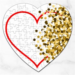 Heart Transparent Background Love Jigsaw Puzzle (heart) by Nexatart