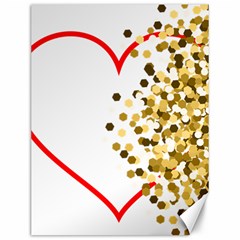 Heart Transparent Background Love Canvas 12  X 16   by Nexatart