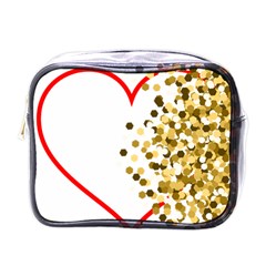 Heart Transparent Background Love Mini Toiletries Bags by Nexatart