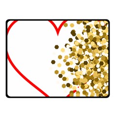 Heart Transparent Background Love Fleece Blanket (small)