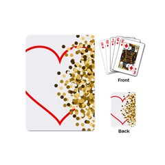 Heart Transparent Background Love Playing Cards (mini)  by Nexatart