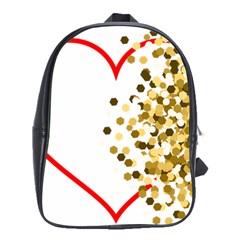 Heart Transparent Background Love School Bags (xl)  by Nexatart