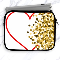 Heart Transparent Background Love Apple Ipad 2/3/4 Zipper Cases by Nexatart