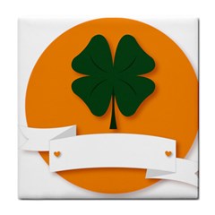 St Patricks Day Ireland Clover Tile Coasters by Nexatart