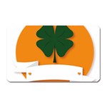 St Patricks Day Ireland Clover Magnet (Rectangular) Front