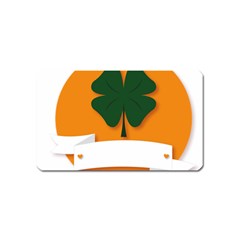 St Patricks Day Ireland Clover Magnet (name Card) by Nexatart