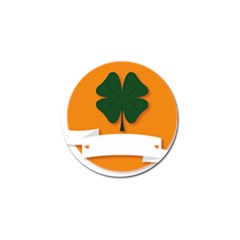 St Patricks Day Ireland Clover Golf Ball Marker by Nexatart