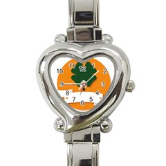 St Patricks Day Ireland Clover Heart Italian Charm Watch by Nexatart