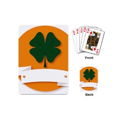 St Patricks Day Ireland Clover Playing Cards (mini)  by Nexatart