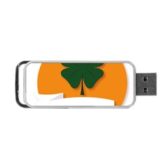 St Patricks Day Ireland Clover Portable Usb Flash (two Sides) by Nexatart