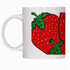 Strawberry Holidays Fragaria Vesca White Mugs by Nexatart