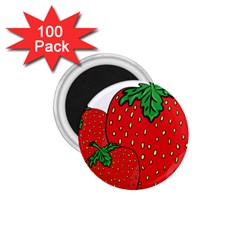 Strawberry Holidays Fragaria Vesca 1 75  Magnets (100 Pack)  by Nexatart