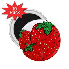 Strawberry Holidays Fragaria Vesca 2 25  Magnets (10 Pack)  by Nexatart