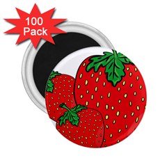 Strawberry Holidays Fragaria Vesca 2 25  Magnets (100 Pack)  by Nexatart