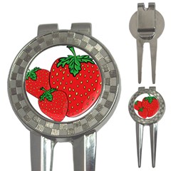 Strawberry Holidays Fragaria Vesca 3-in-1 Golf Divots by Nexatart