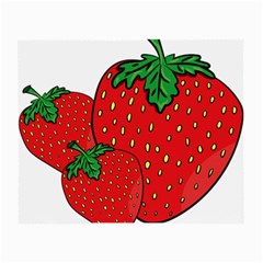 Strawberry Holidays Fragaria Vesca Small Glasses Cloth (2-side) by Nexatart