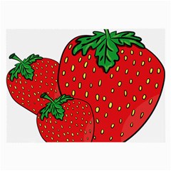 Strawberry Holidays Fragaria Vesca Large Glasses Cloth by Nexatart