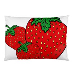 Strawberry Holidays Fragaria Vesca Pillow Case by Nexatart