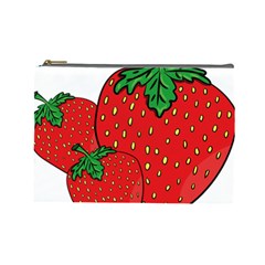 Strawberry Holidays Fragaria Vesca Cosmetic Bag (large)  by Nexatart