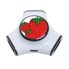 Strawberry Holidays Fragaria Vesca 3-port Usb Hub by Nexatart