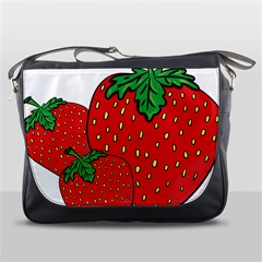 Strawberry Holidays Fragaria Vesca Messenger Bags by Nexatart