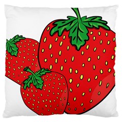 Strawberry Holidays Fragaria Vesca Large Cushion Case (two Sides) by Nexatart