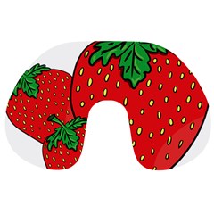 Strawberry Holidays Fragaria Vesca Travel Neck Pillows by Nexatart