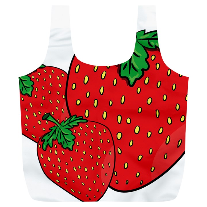 Strawberry Holidays Fragaria Vesca Full Print Recycle Bags (L) 