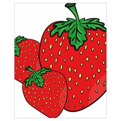 Strawberry Holidays Fragaria Vesca Drawstring Bag (small) by Nexatart