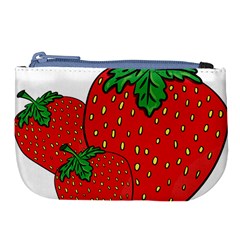 Strawberry Holidays Fragaria Vesca Large Coin Purse