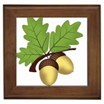 Acorn Hazelnuts Nature Forest Framed Tiles Front