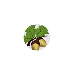 Acorn Hazelnuts Nature Forest 1  Mini Buttons by Nexatart