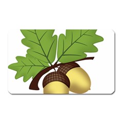 Acorn Hazelnuts Nature Forest Magnet (rectangular) by Nexatart